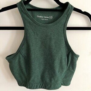 Outdoor Voices Bra — Green — Size XS
